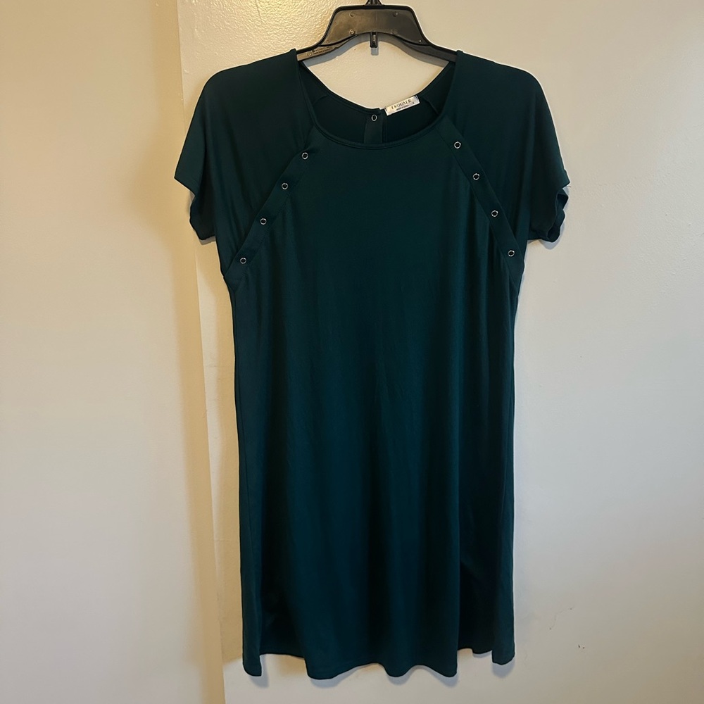 Chic Dark Green Mini Dress